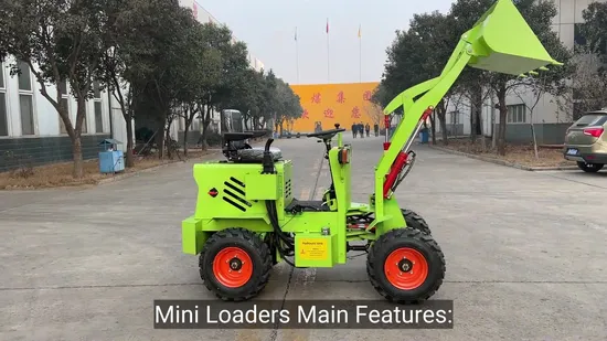 Mini Loaders Automatic Gear Lever Operation Agricultural Small Loader Multi