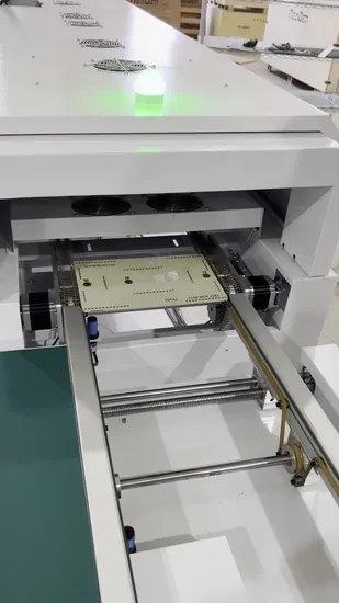 Hot Wind Reflow Oven Reflow Soldering Oven (IN12C) with Auto Rail and 12 Heating Zones for Mass Production Line 