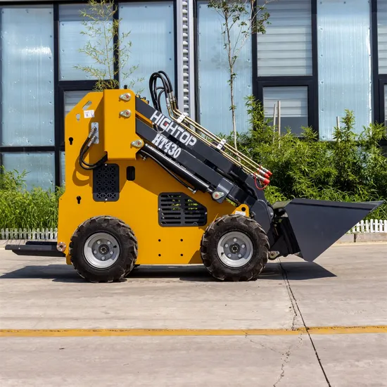 Triangle Crawler Small Skid Steer Front End Loader with Automatic Bucket Leveling Mini Skid Steer Loader Attachment Skidsteer Bagger Mini 