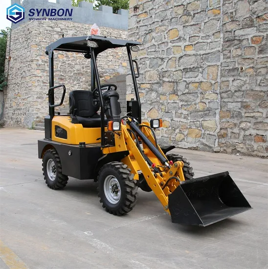 Four Wheel Drive Automatic Type 400kg Mini Compact Telescopic Loader 
